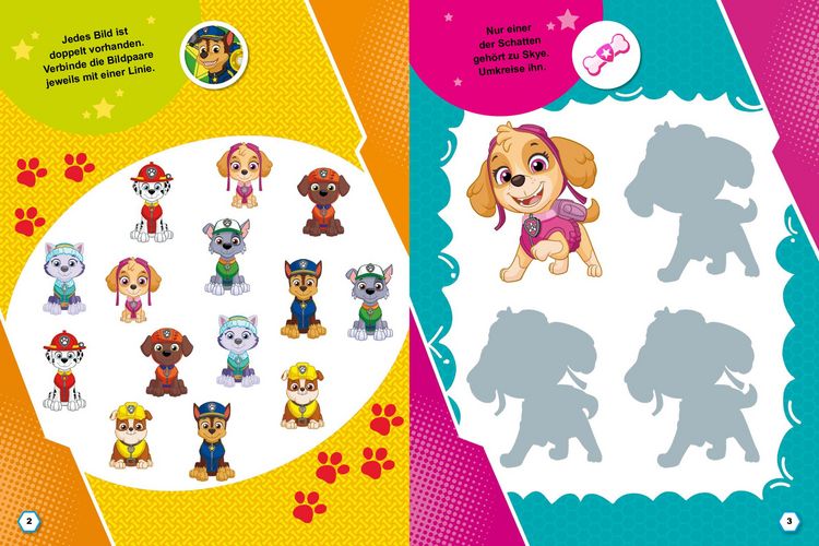 Produktbild: PAW Patrol Poster-R&auml;tselbuch mit Belohnungs-Stickern