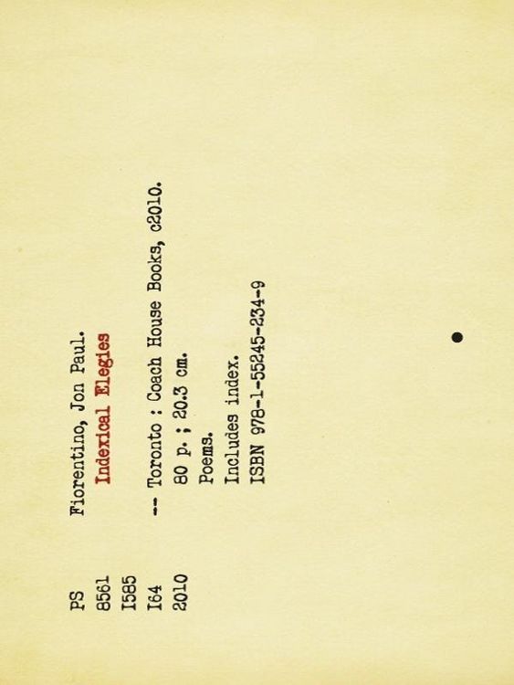 Produktbild: Indexical Elegies