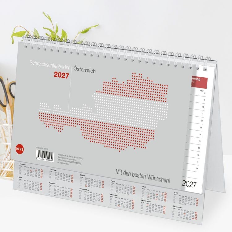 Produktbild: Schreibtischkalender &Ouml;sterreich gro&szlig; 2027