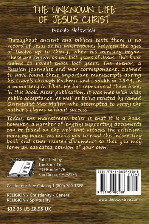 Produktbild: The Unknown Life of Jesus Christ