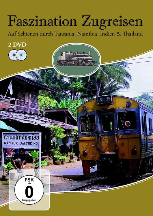 Produktbild: Faszination Zugreisen - Auf Schienen durch Tansania, Namibia, Indien & Thailand [2 DVDs]