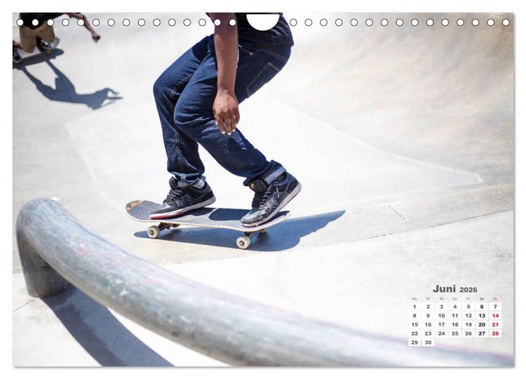 Produktbild: Skater. Skateboarding-Impressionen (Wandkalender 2026 DIN A4 quer), CALVENDO Monatskalender
