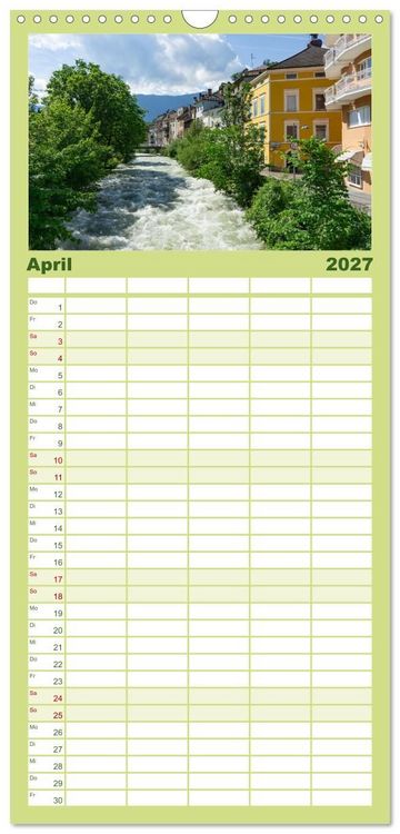Produktbild: Familienplaner 2027 - S&uuml;dtirol - Traumhafte Berge und Seen im Norden Italiens mit 5 Spalten (Wandkalender, 21 x 45 cm) CALVENDO