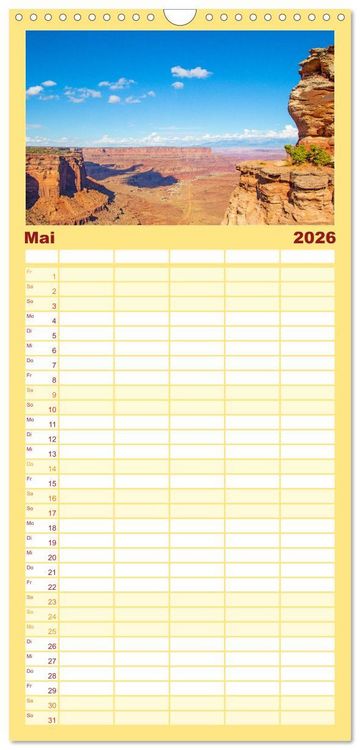 Produktbild: Familienplaner 2026 - USA - National und State Parks im Nordwesten mit 5 Spalten (Wandkalender, 21 x 45 cm) CALVENDO