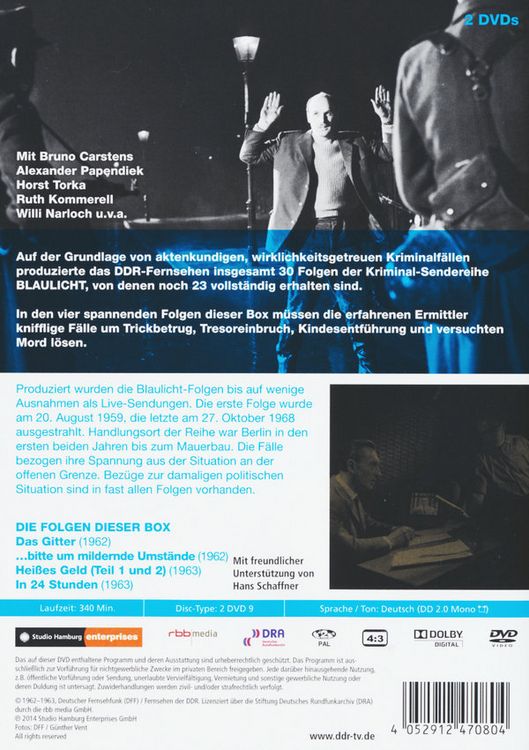 Produktbild: Blaulicht - Box 3 - DDR TV-Archiv [2 DVDs]