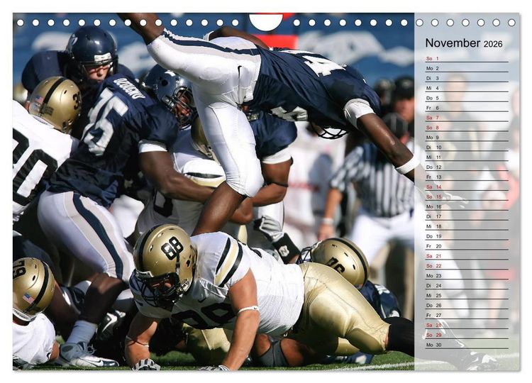 Produktbild: American Football - Touchdown (Wandkalender 2026 DIN A4 quer), CALVENDO Monatskalender