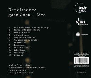 Produktbild: Becker/Godard/B&auml;uml/Capella de la Torre: Renaissance goes Ja