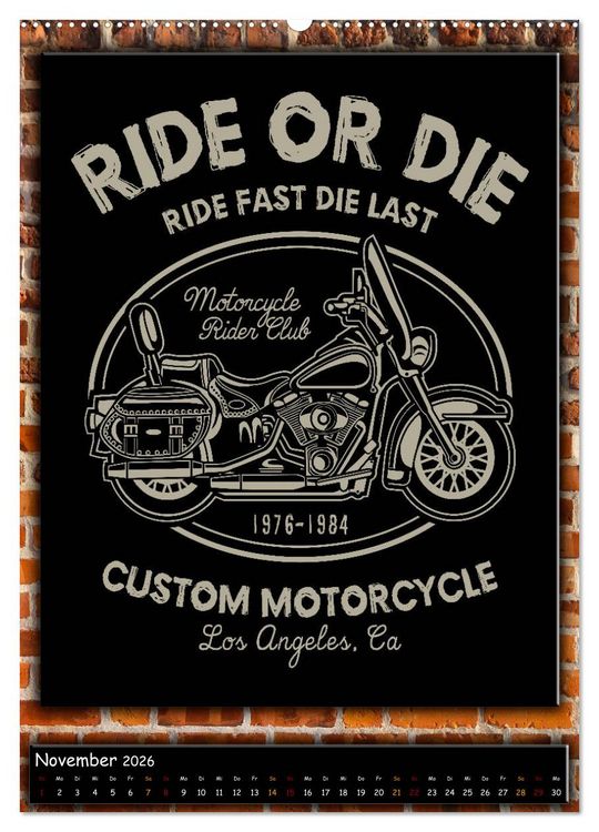 Produktbild: Motorrad - nostalgische Momente (Wandkalender 2026 DIN A2 hoch), CALVENDO Monatskalender