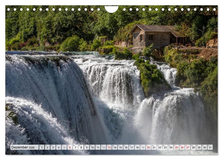Produktbild: Wasserzauber Bosnien-Herzegowina (Wandkalender 2026 DIN A4 quer), CALVENDO Monatskalender