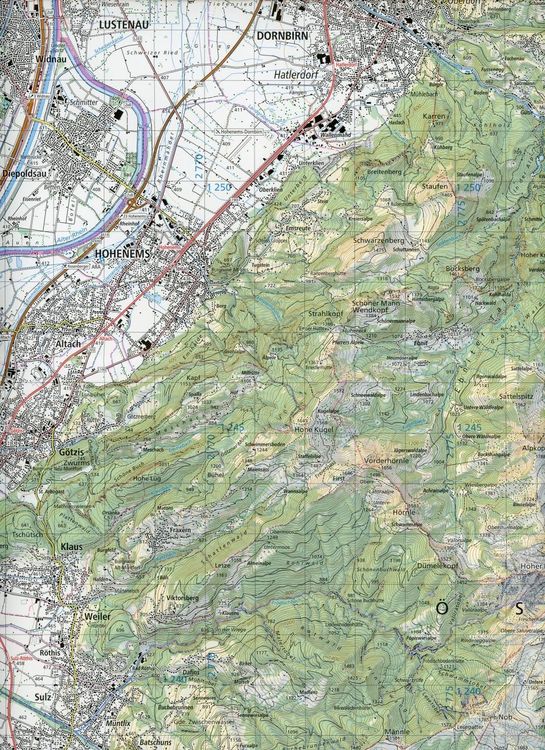 Produktbild: Swisstopo 1 : 50 000 Hoher Freschen