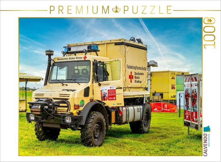Produktbild: CALVENDO Puzzle Einsatzfahrzeug Deutsches Rotes Kreuz und Katastrophenschutz | 1000 Teile Lege-Gr&ouml;&szlig;e 64x48cm Foto-Puzzle f&uuml;r gl&uuml;ckliche Stunden