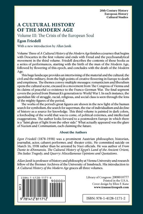 Produktbild: A Cultural History of the Modern Age