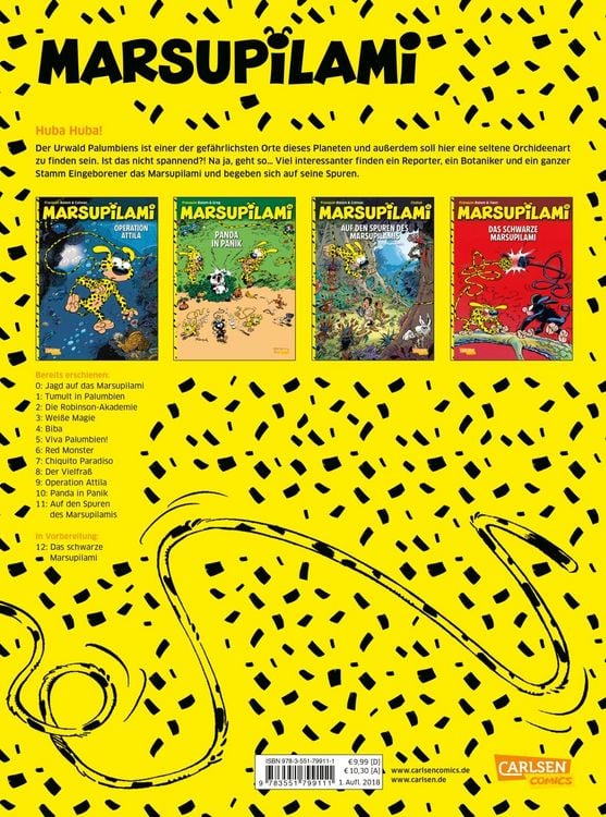 Produktbild: Marsupilami 11: Auf den Spuren des Marsupilamis - Der Comic zum Film