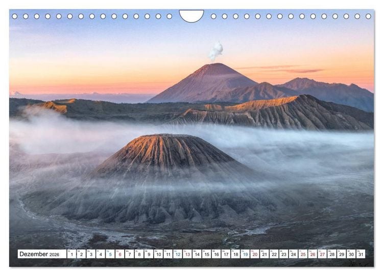 Produktbild: Java, Indonesische Insel im Feuerring (Wandkalender 2026 DIN A4 quer), CALVENDO Monatskalender