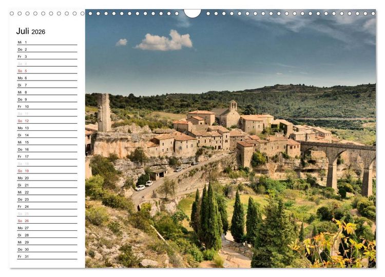 Produktbild: Languedoc-Roussillon - unter der Sonne des Midi (Wandkalender 2026 DIN A3 quer), CALVENDO Monatskalender