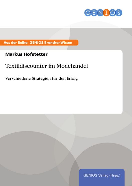 Produktbild: Textildiscounter im Modehandel