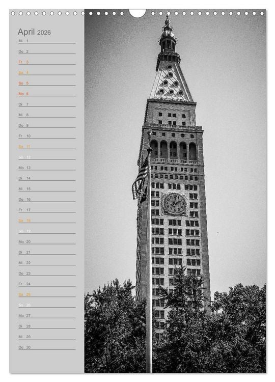 Produktbild: New York Vertical (Wandkalender 2026 DIN A3 hoch), CALVENDO Monatskalender