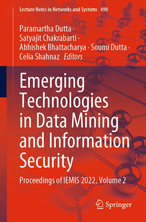 Produktbild: Emerging Technologies in Data Mining and Information Security