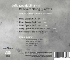 Produktbild: Stamic Quartet: S&auml;mtliche Streichquartette