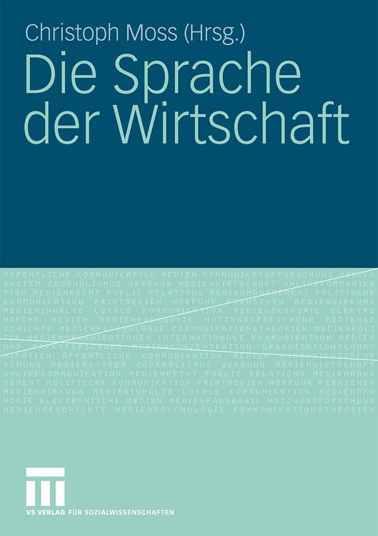 Produktbild: Die Sprache der Wirtschaft
