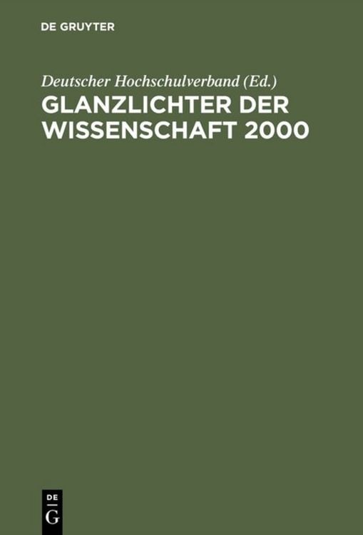 Produktbild: Glanzlichter der Wissenschaft 2000