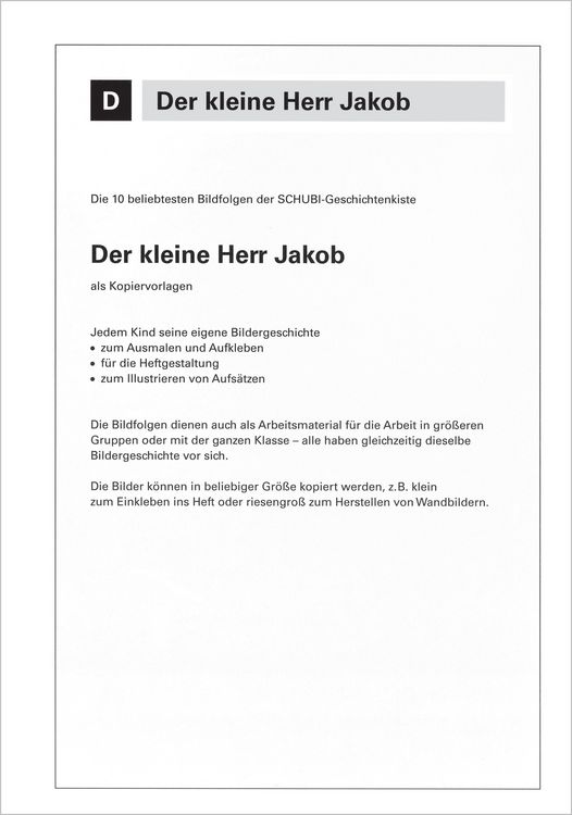 Produktbild: Der kleine Herr Jakob