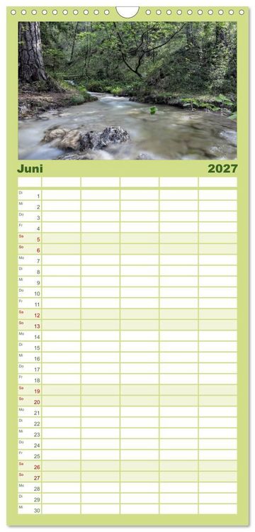 Produktbild: Familienplaner 2027 - Im S&uuml;den von &Ouml;sterreich mit 5 Spalten (Wandkalender, 21 x 45 cm) CALVENDO