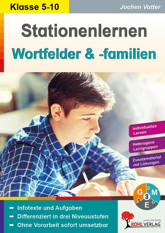 Produktbild: Stationenlernen Wortfelder und Wortfamilien