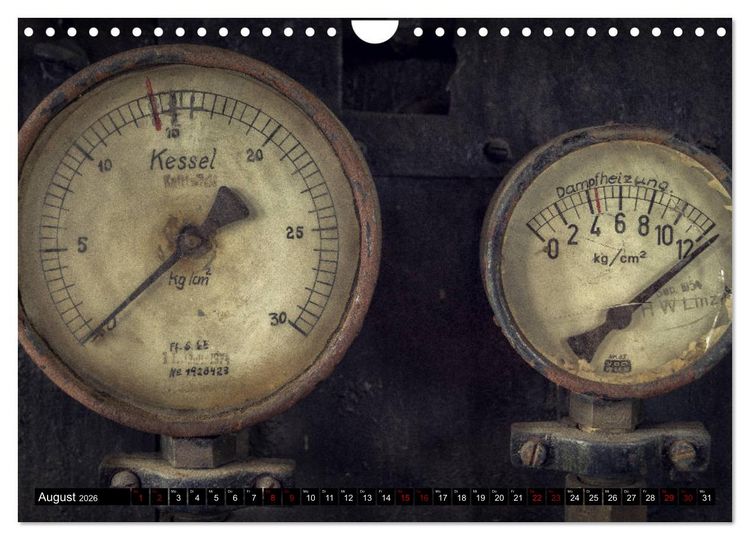Produktbild: Lokomotiven und Wagen - Verfallen und vergessen auf dem Abstellgleis (Wandkalender 2026 DIN A4 quer), CALVENDO Monatskalender