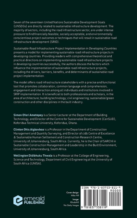 Produktbild: Sustainable Road Infrastructure Project Implementation in Developing Countries