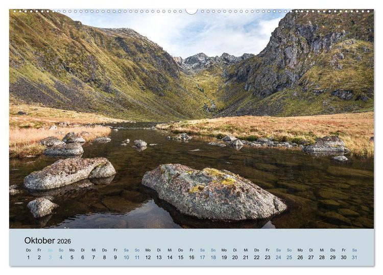 Produktbild: Naturgewalt Norwegen (Wandkalender 2026 DIN A2 quer), CALVENDO Monatskalender