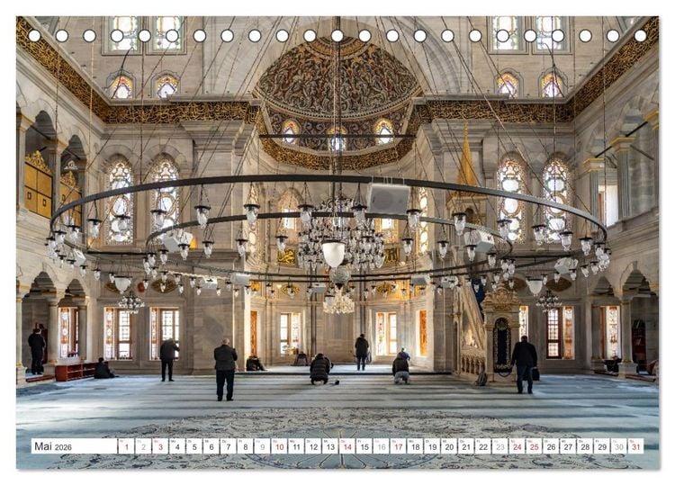 Produktbild: Istanbul - Faszination Moschee (Tischkalender 2026 DIN A5 quer), CALVENDO Monatskalender