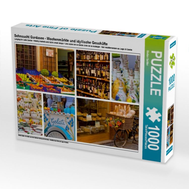 Produktbild: Sehnsucht Gardasee - Wochenm&auml;rkte und idyllische Gesch&auml;fte (Puzzle)