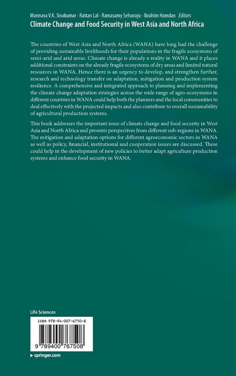 Produktbild: Climate Change and Food Security in West Asia and North Africa