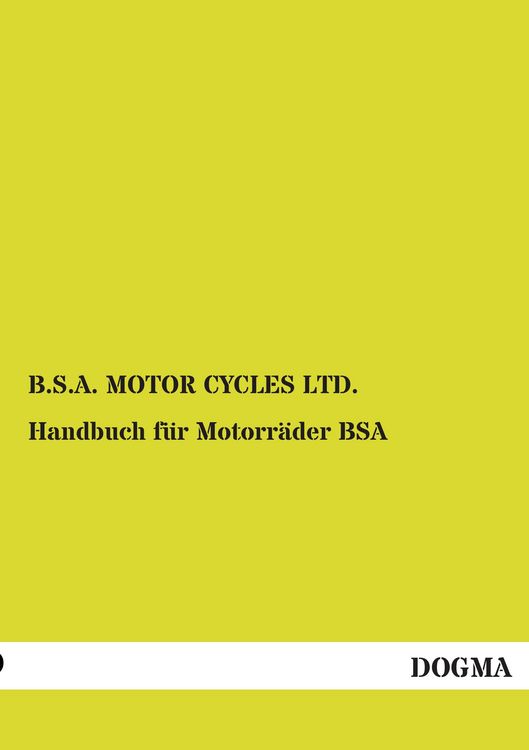 Produktbild: Handbuch f&uuml;r Motorr&auml;der BSA