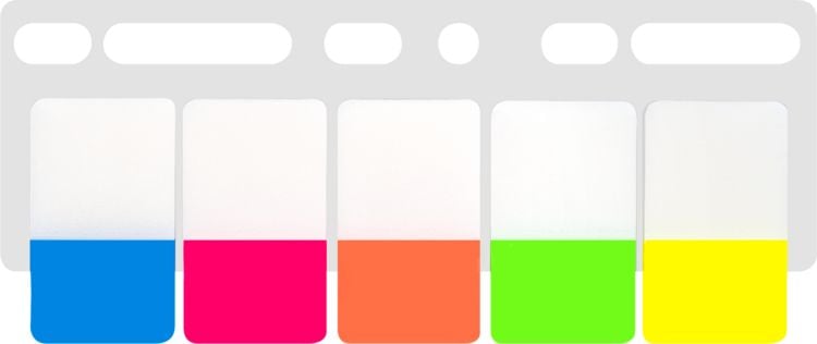 Produktbild: Brunnen Markierstreifen Index 5 Farben