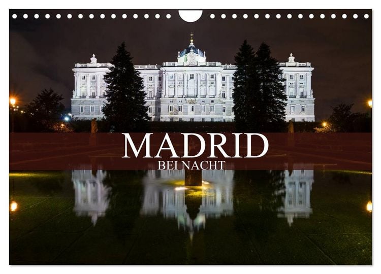 Produktbild: Madrid bei Nacht (Wandkalender 2026 DIN A4 quer), CALVENDO Monatskalender