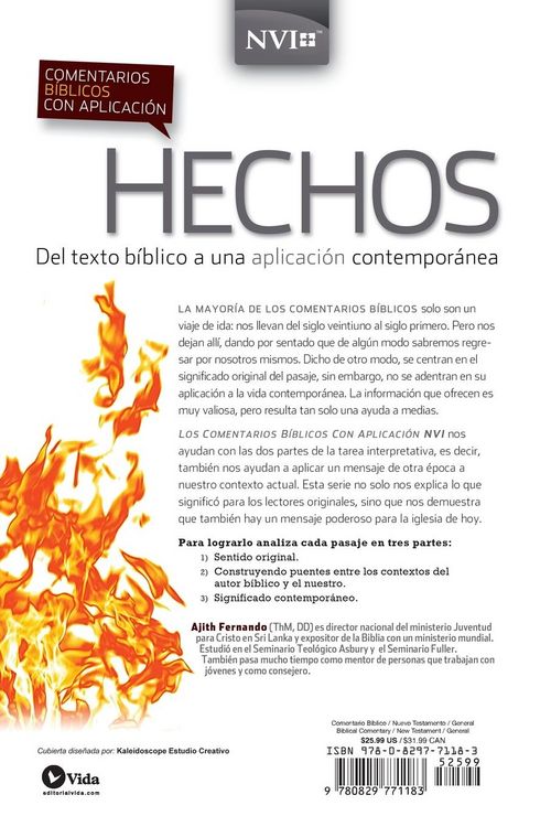 Produktbild: El Comentario B&iquest;&iquest;blico Con Aplicaci&iquest;&iquest;n NVI Hechos