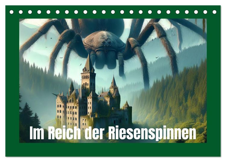 Produktbild: Im Reich der Riesenspinnen (Tischkalender 2026 DIN A5 quer), CALVENDO Monatskalender