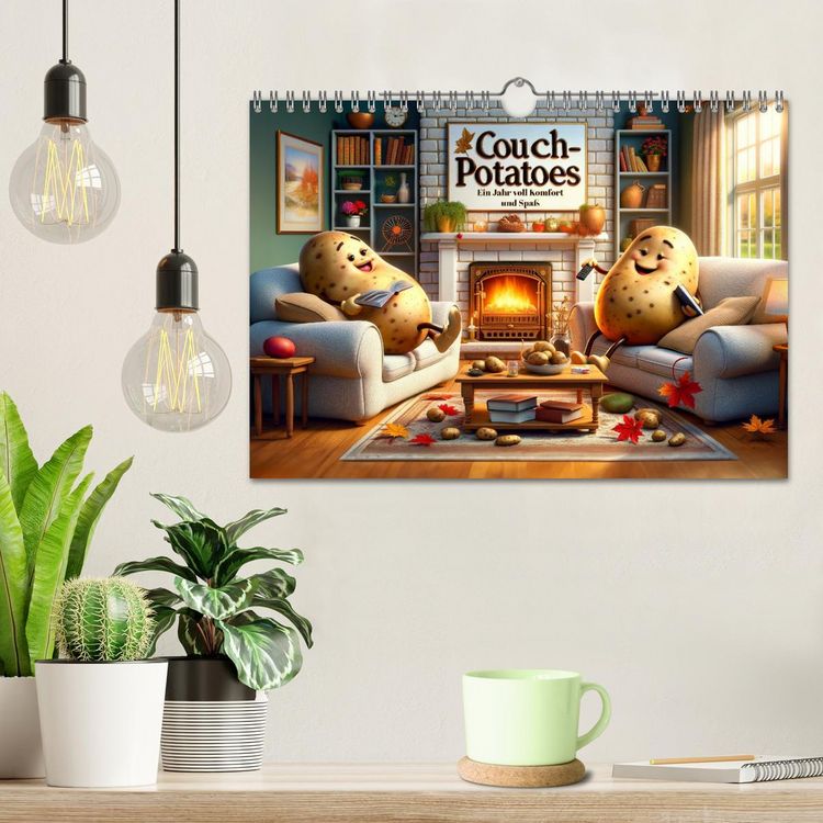 Produktbild: Couch Potatoes: Ein Jahr voll Komfort und Spa&szlig; (Wandkalender 2026 DIN A4 quer), CALVENDO Monatskalender