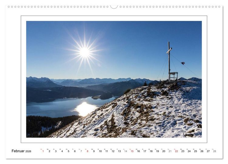 Produktbild: Unterwegs in den Bayerischen Voralpen (hochwertiger Premium Wandkalender 2026 DIN A2 quer), Kunstdruck in Hochglanz
