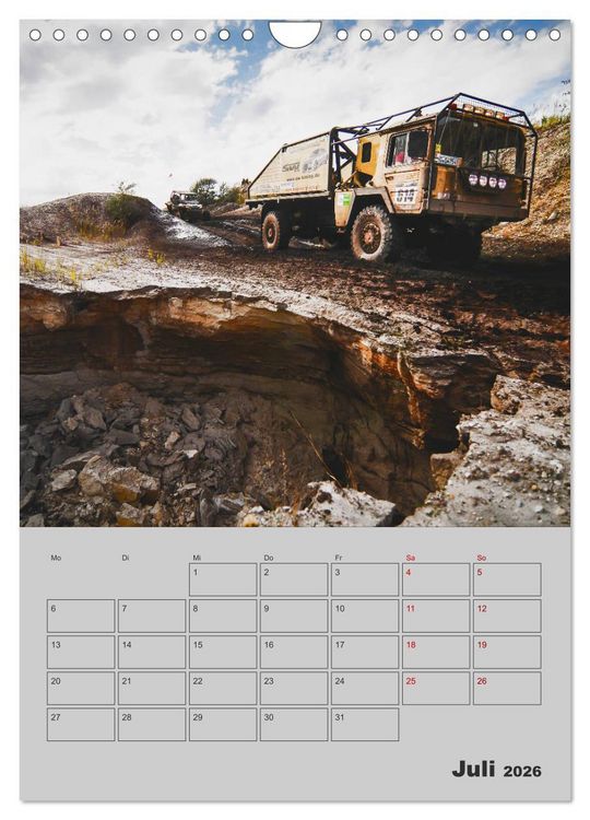 Produktbild: RALLYE RAID - Saison Planer (Wandkalender 2026 DIN A4 hoch), CALVENDO Monatskalender