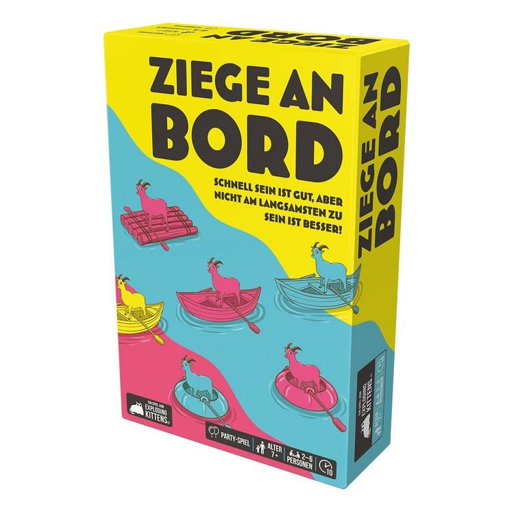Produktbild: Exploding Kittens - Ziege an Bord, Partyspiel