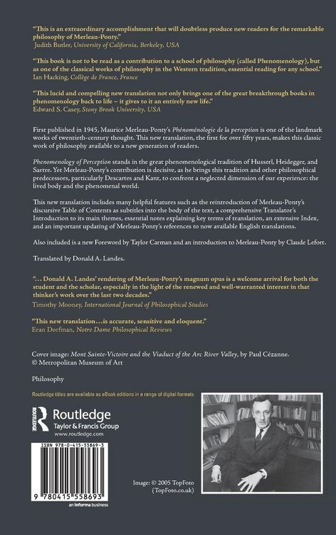 Produktbild: Phenomenology of Perception