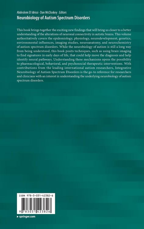 Produktbild: Neurobiology of Autism Spectrum Disorders