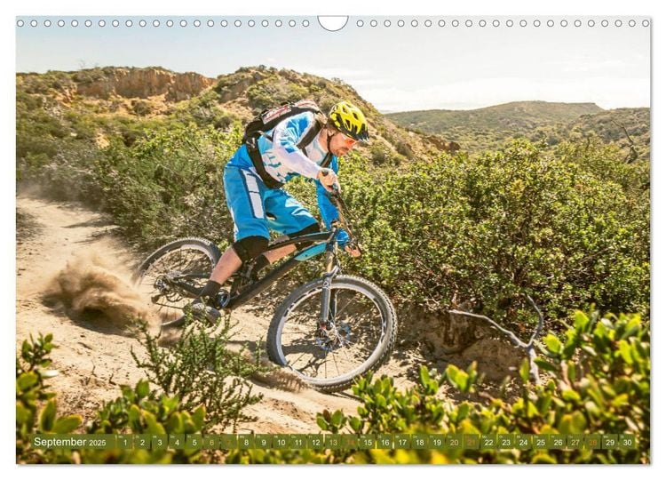 Produktbild: Mountainbike - Über Stock und Stein: Edition Funsport (Wandkalender 2025 DIN A3 quer), CALVENDO Monatskalender