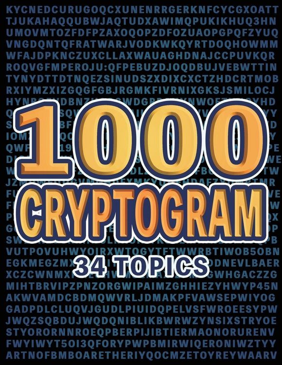 Produktbild: 1000 Cryptogram Puzzles Brain-Boosting Word Challenges for Puzzle Lovers