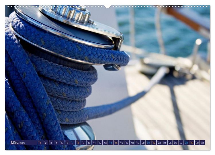 Produktbild: SEGELN - unterwegs mit dem Wind (hochwertiger Premium Wandkalender 2026 DIN A2 quer), Kunstdruck in Hochglanz