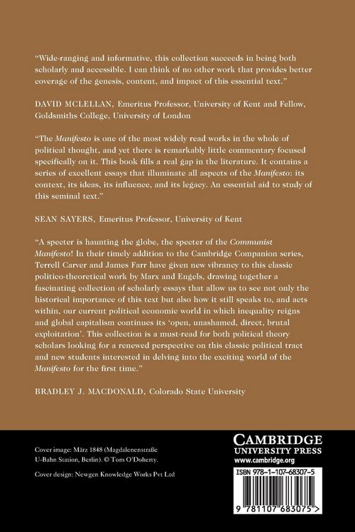 Produktbild: The Cambridge Companion to The Communist Manifesto