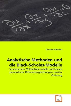 Produktbild: Erdmann, C: Analytische Methoden und die Black-Scholes-Model